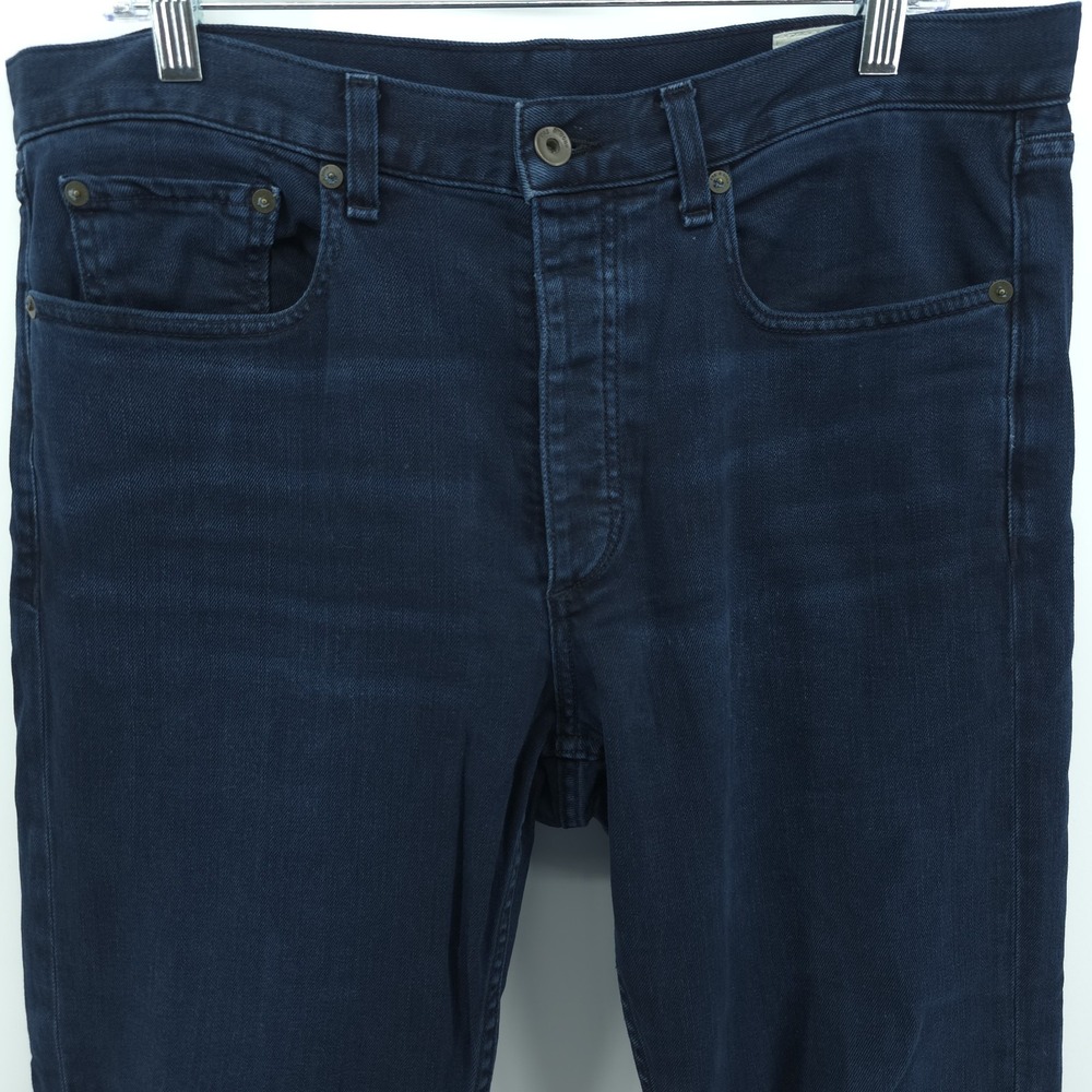 Rag & Bone Jeans Fit 2 Slim Mens 34 Measured 36X30.5 Blue Denim Stretch - Picture 2 of 14